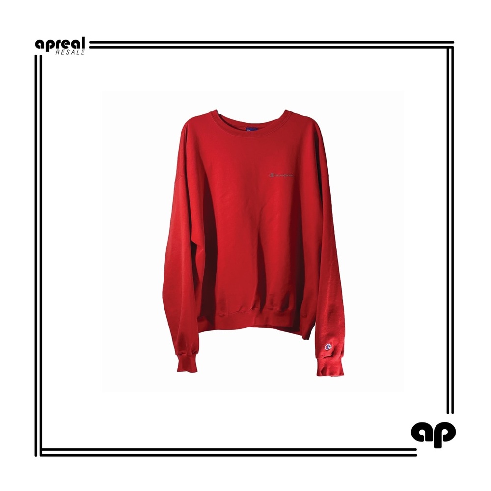 Red champion pull over